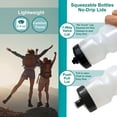 thumbnail image 4 of 24 oz Sports Squeeze Water Bottles, USA Made, 2 Pack, BPA-Free, Easy Open Pull Top, Dishwasher Safe, 4 of 7