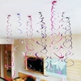 thumbnail image 4 of Dserhfy 6Pcs Spiral Pendant Party Streamers Hanging Plastic Streamer Spiral Pendant Twin Tail Party Ceiling Foil Swirl Decorations, 4 of 8