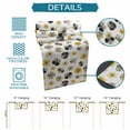 thumbnail image 5 of Table Runner Dresser Scarf 13 x 60 Inch Flower Texture Abstract Black Yellow Floral Table Runners Non-Slip Heat Kitchen Dining Table Decor for Indoor Outdoor Home Party Decoration, 5 of 7