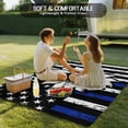 thumbnail image 4 of American Flag Outdoor Rug 5x7 Ft - Reversible Patio Rug Outdoor Camping Rugs, Farmhouse Sunflowers Shabby Chic Country Black Blue Indoor Outdoor Area Rugs, Non-Slip Outdoor Carpet for Deck/Porch, 4 of 8