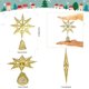 thumbnail image 3 of Estrella para árbol de Navidad, estrella para la copa del árbol, decoración para árbol de Navidad, estrella luminosa para árbol de Navidad para decoración de interior y exterior (dorado), 3 of 5