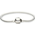 thumbnail image 2 of Sterling Silver Reflections Hinged Clasp Bead Bracelet (6.25 X 3) Made In Thailand qrs985-6.25, 2 of 5