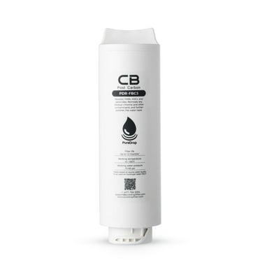 PureDrop PDR-FBC3 Post Carbon Replacement Filter Cartridge for PDR-3CUW Ultra-Filtration Under Sink Water Filter System