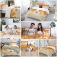 thumbnail image 6 of Orange Botanical Fall Bedding 3 Piece Duvet Cover Set California King, Thanksgiving Maple Leaf Vintage Soft Microfiber Comforter Cover with Zipper Closure & Pillowcases, FadeResistant Quilt Cover, 6 of 9