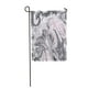 POGLIP Gris Noir et Rose Encre de Marbre Peinture Abstraite Beau Drapeau de Jardin Drapeau Décoratif Maison Bannière 28x40 Pouces – image 1 sur 1