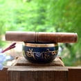thumbnail image 3 of Brass Singing Bowl for Meditation & Sound Healing | Traditional Tibetan Style | Deep Resonance | Ideal for Yoga, Mindfulness & Spiritual Use (4 inch), 3 of 6