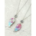 thumbnail image 4 of Wonder Nation Girl's BFF Heart Necklace Set, Friendship Necklaces, Set of 2, 4 of 4