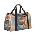 thumbnail image 2 of Fotbe Sailing Ship Ocean Sunset Bolsa de Viaje con Estampado, Bolsa de Fin de Semana para Mujer con Compartimento para Zapatos, Bolsa de Gimnasio con Bolsillo Húmedo, 2 of 7