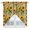 Brown, variant on Swag Valance Curtains for Windows, Sunflower Farmhouse Light Filtering Kitchen Curtains with Rod Pocket, Summer Botanical Flowers Wooden Window Treatment Valances for Living Room, 36x45 - 2 PCS