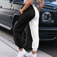 thumbnail image 6 of Lovzfmll Women's Joggers, Color Block Casual Pants with Drawstring Waist & Pockets, Relaxed Fit Ankle Length Trousers, 6 of 8