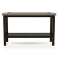 thumbnail image 2 of Furniture of America Oglin Transitional Wood 1-Shelf Console Table in Walnut, 2 of 4