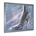 thumbnail image 2 of Designart 'Shiny Woman Shoe High Heeled Stiletto With Glitter' Modern Framed Art Print, 2 of 4