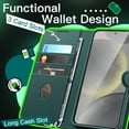 thumbnail image 3 of JETech Wallet Case for Samsung Galaxy S24+ / S24 Plus 5G, Shockproof PU Leather Magnetic Flip Cover with Card Holder, Stand Feature and Full Camera Protection (Midnight Green), 3 of 6