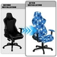 thumbnail image 5 of Xixirimido Dog Paws Bone Blue Print Gaming Chair Covers Only, Stretch Computer Chair Cover Breathable Gaming Chair Seat Cover with 2Pcs Armrest Slipcovers, 5 of 8
