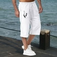 thumbnail image 2 of Valora Men Pants Product Classification Men's Casual Pants | Product Title Jogging In Spring And Summer Relaxed Beach Nine Point Sweatpants for Everyday Comfort and Versatile Wear White L, 2 of 4