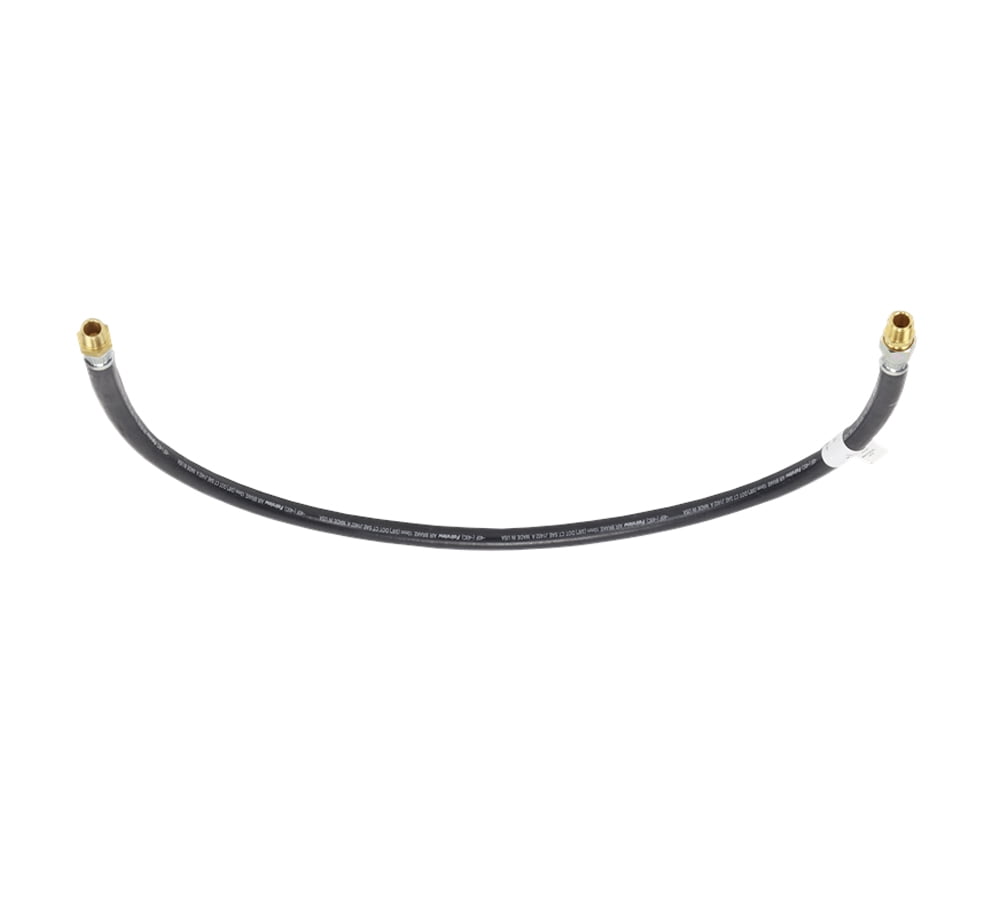 Air Brake Hose Assembly 40" x 3/8"-18 for Semi Trucks | 3/8" ID 3/8" NPT 225 PSI 1 Fixed 1 Swivel DOT FMVSS106 SAE J1402 | Replaces 16640 1614066 16140-66 146040 13-4820 12-38340