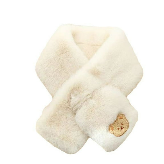 Rohuuque Womens Fall Winter Scarf Pure Color Soft Warm Blanket Scarves Womens Shawl Wraps Free Size White