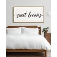 thumbnail image 4 of SHENIFY Large 20x40in Natural Framed Sweet Dreams Sign Wall Decor Bed Bedroom Farmhouse Guest Room Wood Rustic Over Bed Wall Art Hanging Decoration, 4 of 5