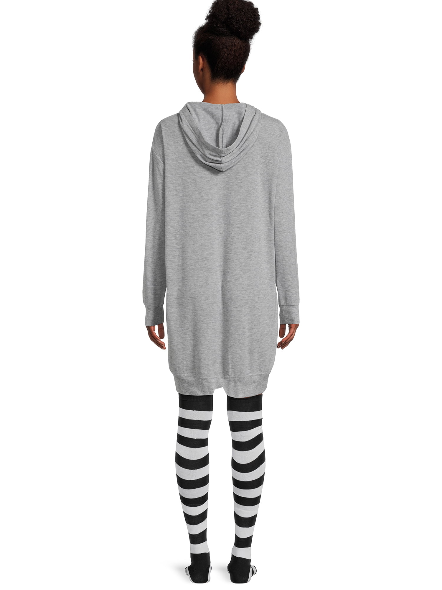 Nightmare Before Christmas Women's Hooded Sleepshirt and Socks Set, 2-Piece, Sizes XS-3X