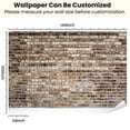 thumbnail image 3 of Peel and Stick Wallpaper Rustic Weathered Brick Wall Texture Aged Stone Modern Art Wall Mural Decor Self Adhesive and Removable 100in x 144in, 3 of 8