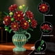 thumbnail image 4 of Building Block Toy PLAXSOON Dahlia Flowers con jarrón, 1482 unidades, 4 of 9