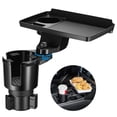 thumbnail image 1 of Esta bandeja Hill para portavasos para automóvil 2 en 1, bandeja desmontable para mesa de comida para automóvil con base sólida y ranura para teléfono, expansor de portavasos para automóvil con bandej, 1 of 7