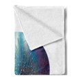 thumbnail image 2 of Pearls Soft Flannel Fleece Blanket, Underwater World Shelled Mollusk Corals Pearls Crystalline Form Sea Nautical Theme, Cozy Plush for Indoor and Outdoor Use, 60" x 80", Multicolor, by Ambesonne, 2 of 5