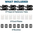 thumbnail image 2 of Juego de 8 correas de fijación universales para cubiertas de piscina, 2 of 5