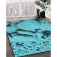 thumbnail image 2 of Ahgly Company Indoor Rectangle Patterned Dark Cyan Green Area Rugs, 2' x 3', 2 of 6