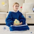 thumbnail image 2 of Sudadera Manta Ponible IFNOW para Niños Azul Marino con Bolsillos, 2 of 9