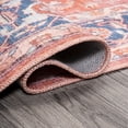 thumbnail image 6 of JONATHAN Y WASHABLE 4 x 6 Area Rug, Maris Ornate Medallion - Terracotta/Navy, WSH109A-4, 6 of 7