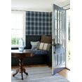 thumbnail image 2 of Chesapeake Antoine Dark Blue Flannel Wallpaper, 2 of 4