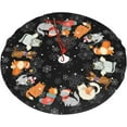 thumbnail image 6 of Black Cat Christmas Tree Skirt Gorgeous for Xmas Party Ornaments Holiday Decoration Accessory 48", 6 of 6