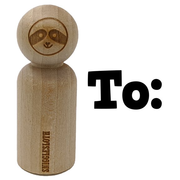 To Text Rubber Stamp for Scrapbooking Crafting Stamping - Small 3/4 Inch