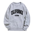 thumbnail image 3 of California Sweatshirts for Women Long Sleeve Crewneck Casual Sweatshirt Pullover Tops Fall Winter Outfits Streetwear, 3 of 6