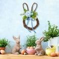 thumbnail image 5 of TUTUnaumb Easter Bunny Spring Wreath for Front Door,Easter Rabbit Door Wreath with Bowknot,Easter Egg Wreaths Spring Garland Easter Decor Farmhouse Wreath for Indoor Outdoor Porch Window Decor-Blue, 5 of 6