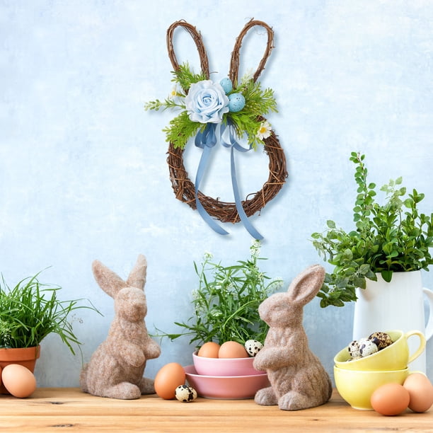 Décoration de Pâques artificielle, couronne de lapin et œuf, couronne de Pâques, couronne de Pâques carotte, couronne de porte d'entrée de printemps, décoration de Pâques de ferme, couronne de Pâques Décoration de Pâques artificielle, couronne de lapin et œuf, couronne de Pâques, couronne de Pâques carotte, couronne de porte d'entrée de printemps, décoration de Pâques de ferme, couronne de Pâques