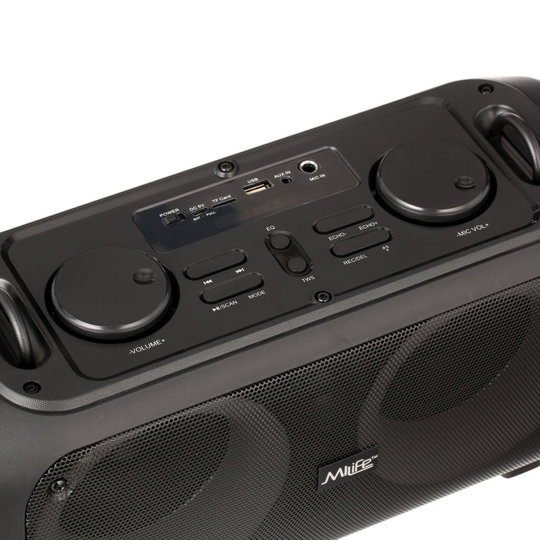 MiLife Portable Bluetooth Party Speaker Multi Color LED Lights