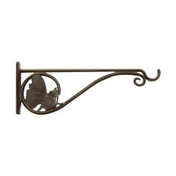 Panacea Products 259392 15 in. Butterfly Hanging Plant Bracket, Brown Aluminum