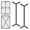 thumbnail image 1 of Correas para sábanas, 2 correas elásticas ajustables para sujetar sábanas, correas para sábanas ajustables para sujetar las sábanas en su lugar (negro), 1 of 5