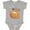 AC-Heather Grey, variant on Cute As 3.14 Pi Day Pumpkin Pie Pun Boys or Girls Baby Bodysuit