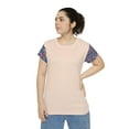 thumbnail image 4 of TSmartArt @ Walmart. Peachy Paisley Lounge | Leisure T-Shirt. Regular Plus, 4 of 5