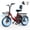 Red, variant on Qlife Triker 2.0 Folding 3 Wheel Electric Tricycle for Adults, 18" x 3.0" Foldable Electric Bike with Max 18MPH, 350W 48V 10.4Ah Battery Etrike, Black