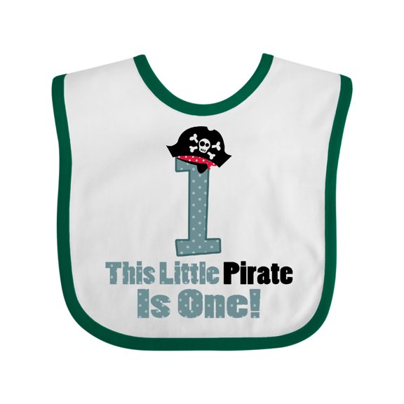 Inktastic Pirate 1st Birthday Boys Baby Bib