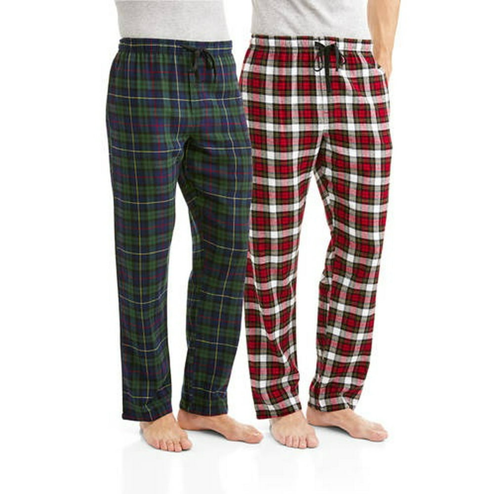 Hanes - Hanes Men's Big and Tall 2-pack 100% Cotton Flannel Pajama Pant - Walmart.com - Walmart.com