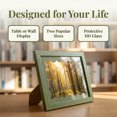 thumbnail image 2 of Unique Bargains MDF Wood Cute Wavy Picture Frame Green 5" x 7", 2 of 6