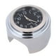 thumbnail image 1 of Medidor De Coche 7/8 Universal Chrome Motocicleta Impermeable Montaje en manillar Reloj negro, 1 of 6