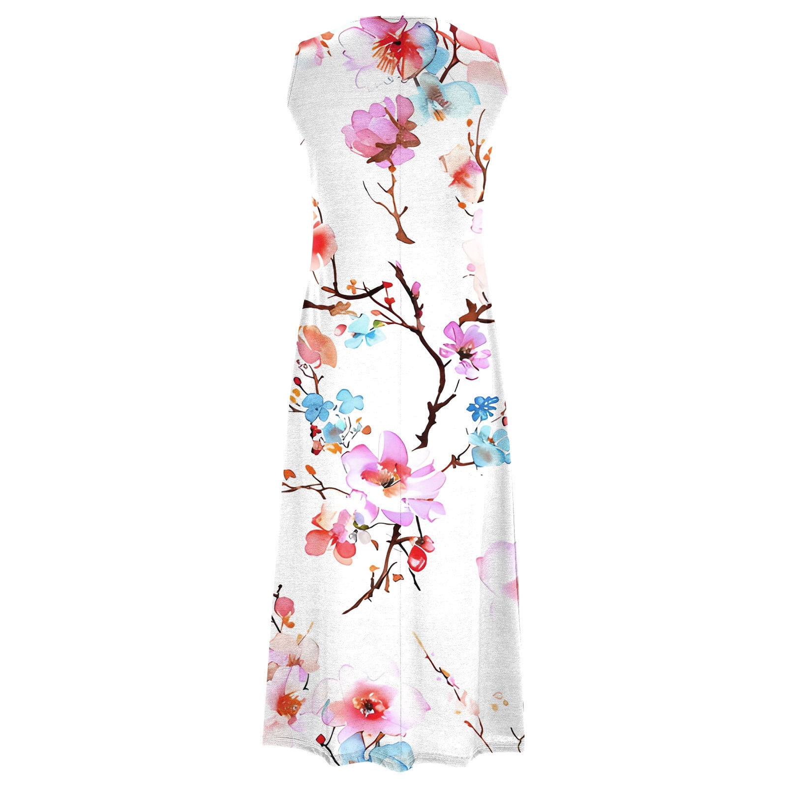 Women Dresses for Special Occasions Summer Two-Piece Printed V-Neck Elegant A Line Tank Dress And Half Sleeve Cardigan Tops Set Suit Plus Size Ladies Skirt Party Elegant UK For Prom