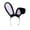 Z01-Black, variant on Bmisegm Easter Glittery Large Bunny Ear Headband Sparkly Fabric Party Hair Accessory for Kids & Adults Hair Scarf for Women Purple One Size