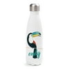 Personalized Toucan Stainless Steel Cola Water Bottle